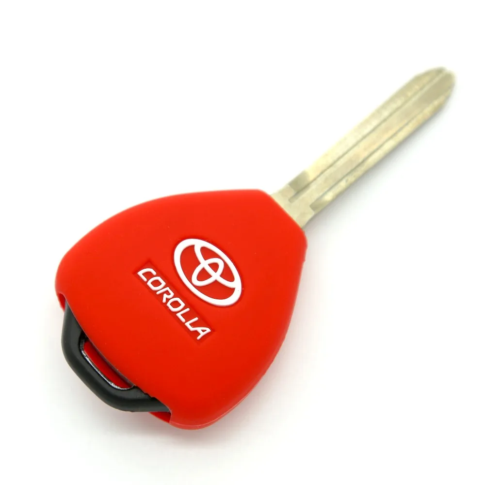 New 2 Buttons Silicone Remote Car Key Case Cover For Toyota Camry Highlander Corolla Hilux Vios Rav4 Aqua Land Cruis | Автомобили и