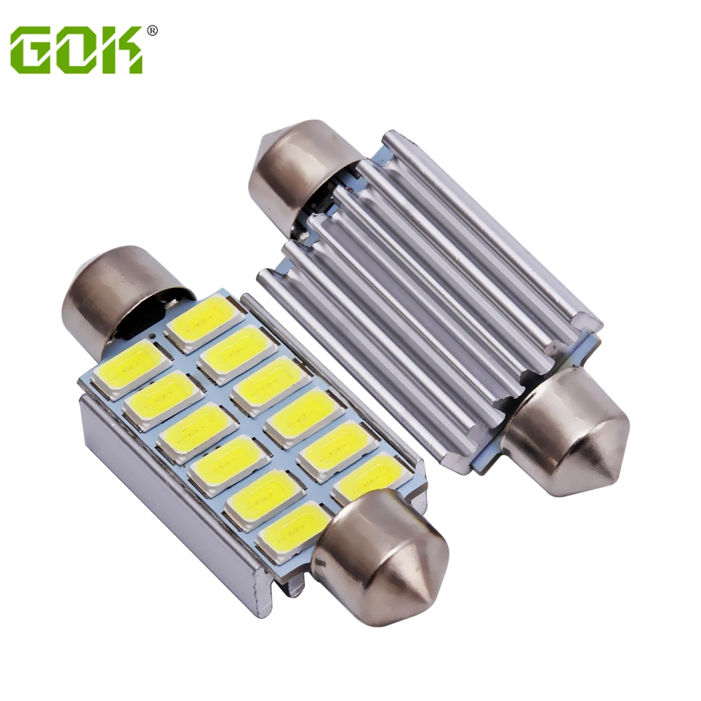 4 x фонарь светодиодный smd c5w 12smd festoon 42 мм led 5630 5730 41 CANBUS OBC без ошибок для чтения|41mm
