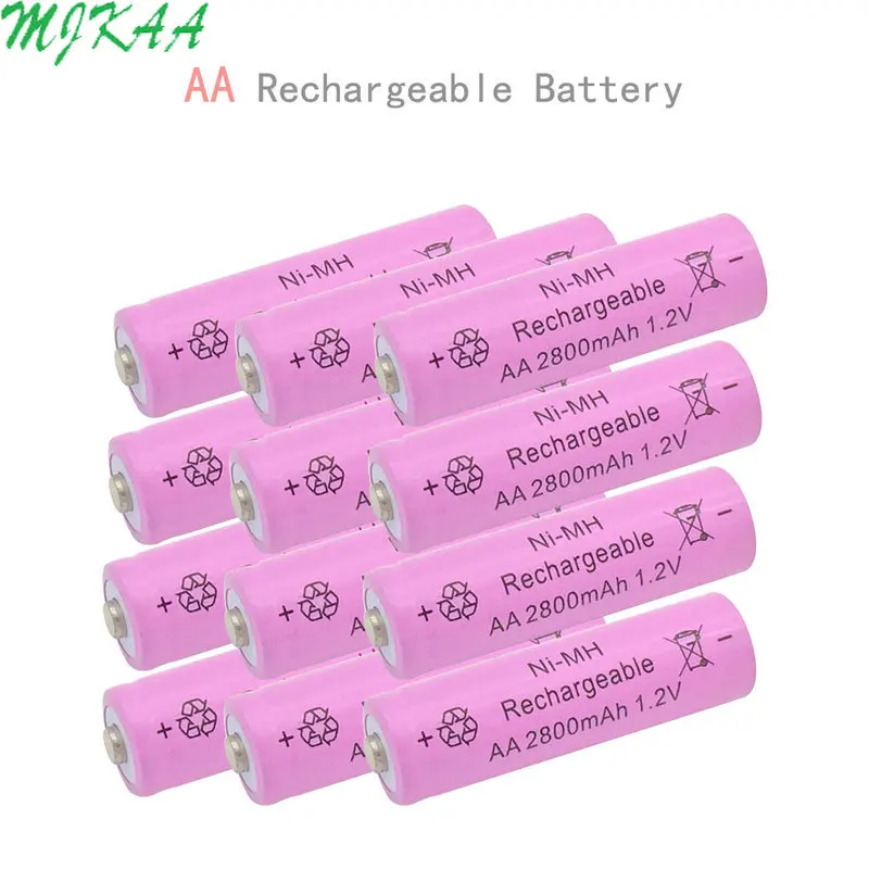 AA 2800mAh ni mh перезаряжаемые батареи + AAA 1600mAh для дистанционного управления радио