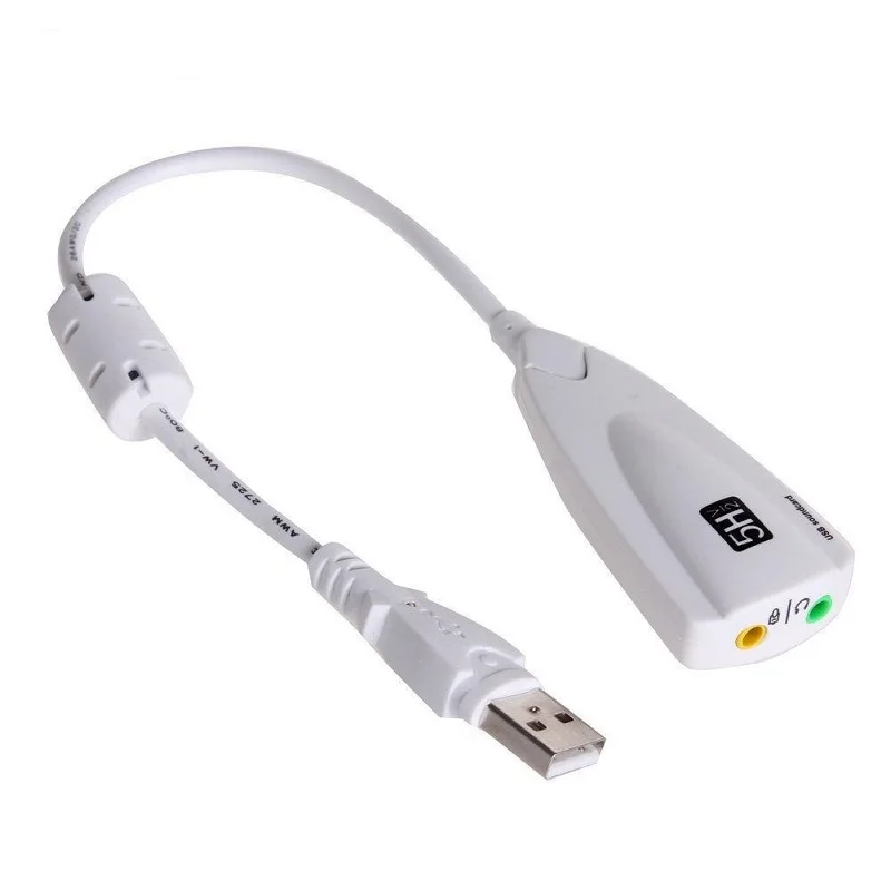 USB звуковая карта 5HV2 Внешний 2 0 для 3D виртуальной аудио гарнитуры микрофон 7 1