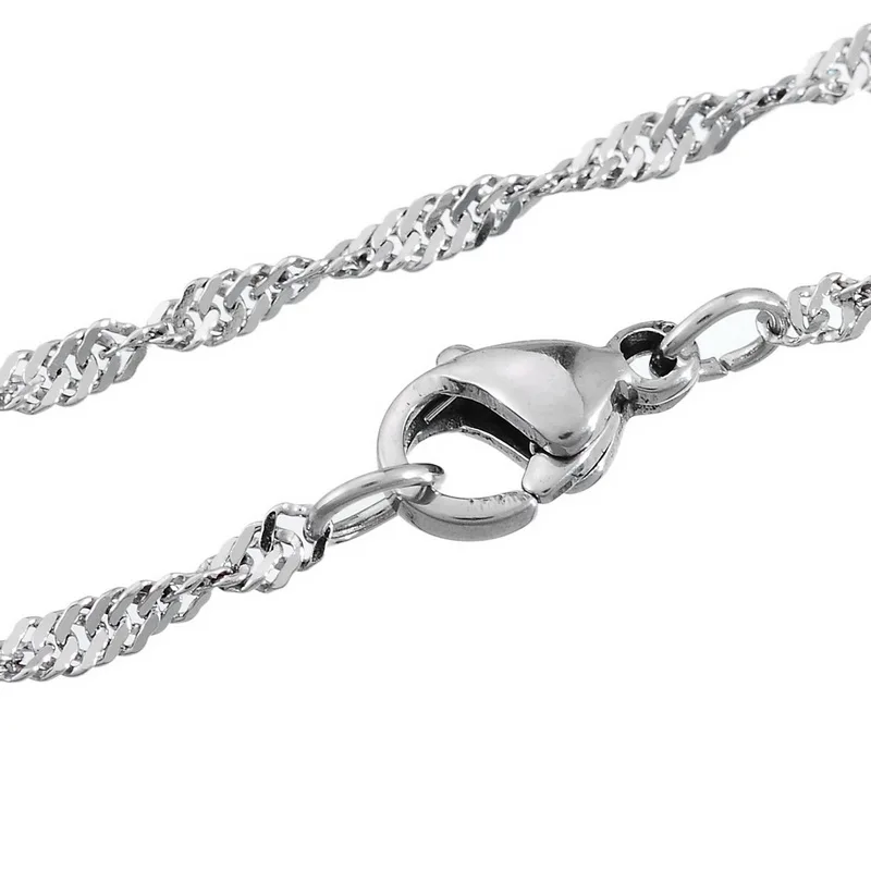 LASPERAL 1 шт. витая Цепочка Из Нержавеющей Стали длинное ожерелье цепочка сделай сам