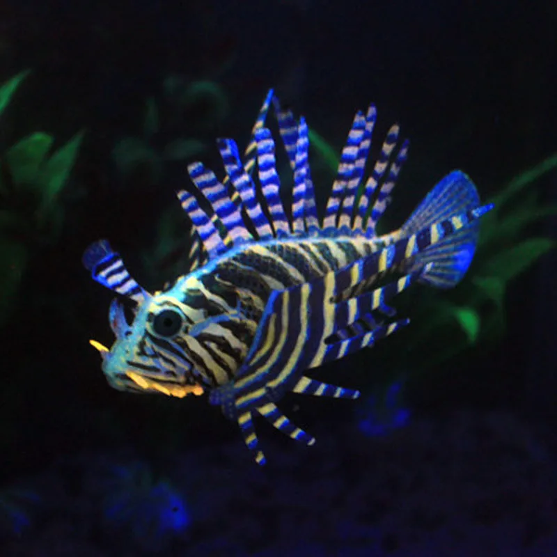 Украшение для аквариума Рыбы Светящиеся Коралловое украшение водная Трава