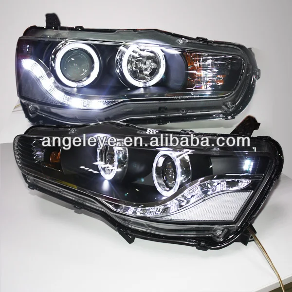 

For Mitsubishi Lancer Exceed LED Angel Eyes Head Lamp 2008-2013 year LD