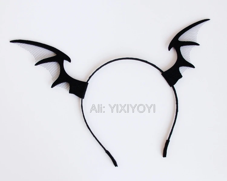 Хэллоуин Шутки Wacky Elven Demon Horn Hairbands женщина косплэй праздничные волосы Готический