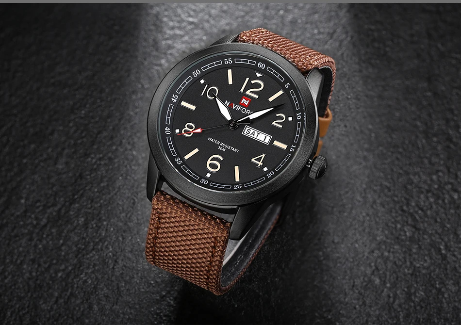 Новые часы naviforce модные мужские топ брендовые роскошные мужские s нейлоновый ремешок наручные часы Мужские кварцевые спортивные часы relogio masculino