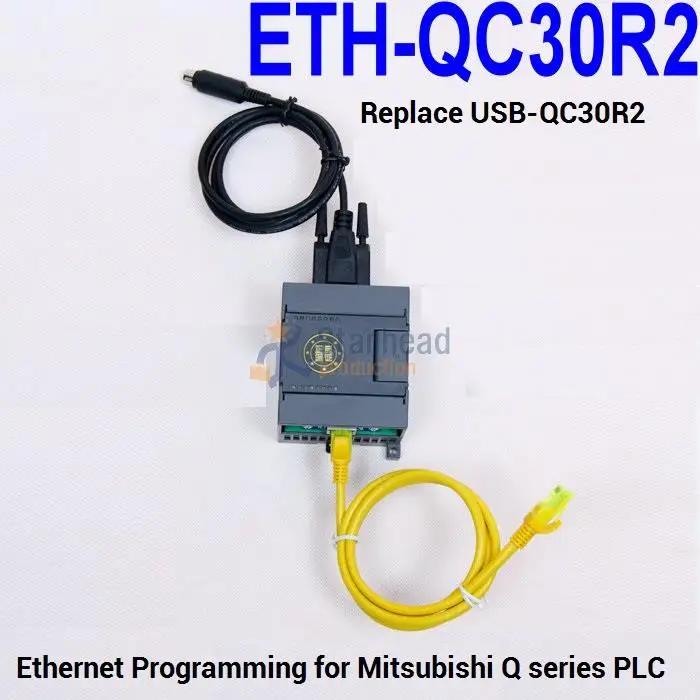 Изолированный ETH-QC30R2 PLC программирующий адаптер для Ethernet к Mitsubishi Q MD6 RS232 порт