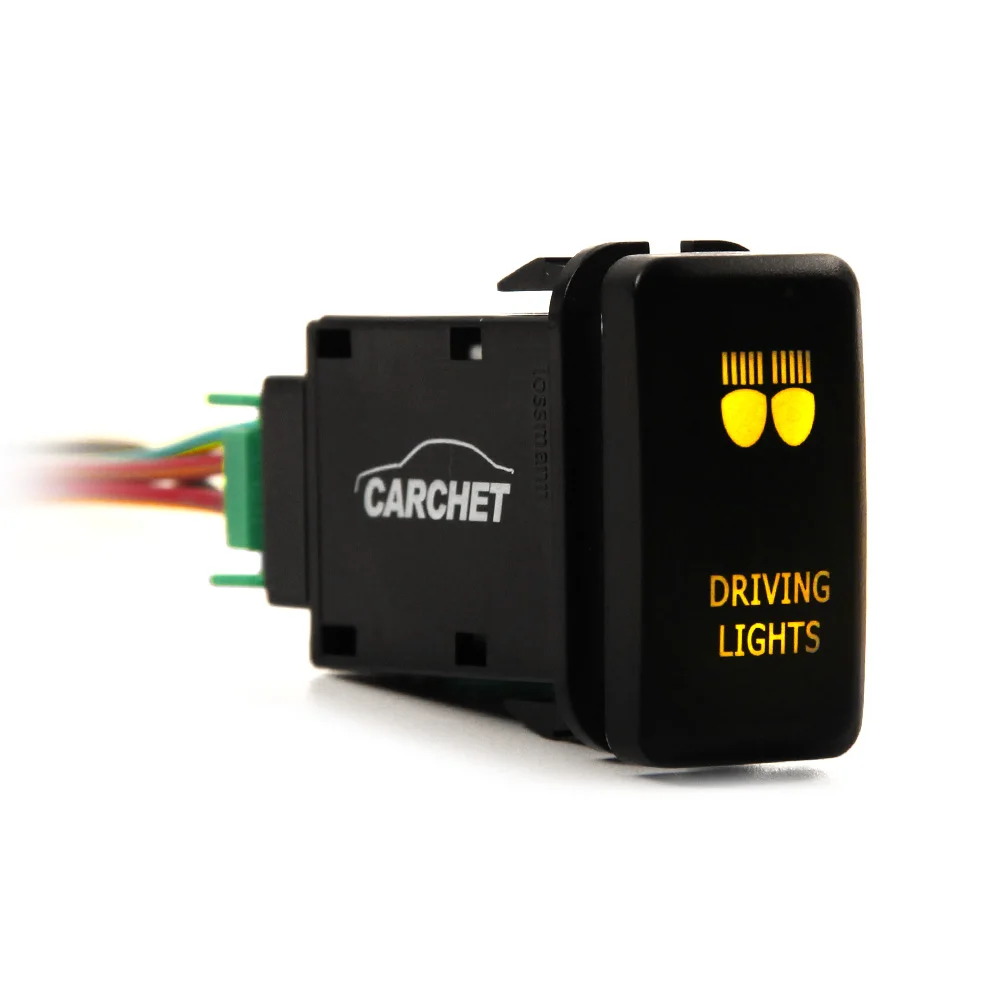 CARCHET кнопочный переключатель оранжевые фары для Toyota Landcruiser 79 серии DC 12 V 24 5 V/4.2A ВКЛ