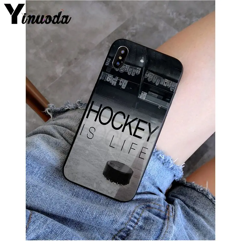Yinuoda хоккейный каток на заказ фото мягкий чехол для телефона для iPhone 6S 6plus 7plus 8 8Plus X Xs MAX 5 5S XR