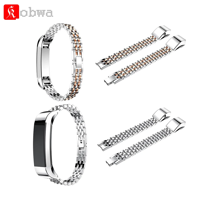 Нержавеющая сталь сменный ремешок для наручных часов Fitbit Alta/Alta HR браслет на