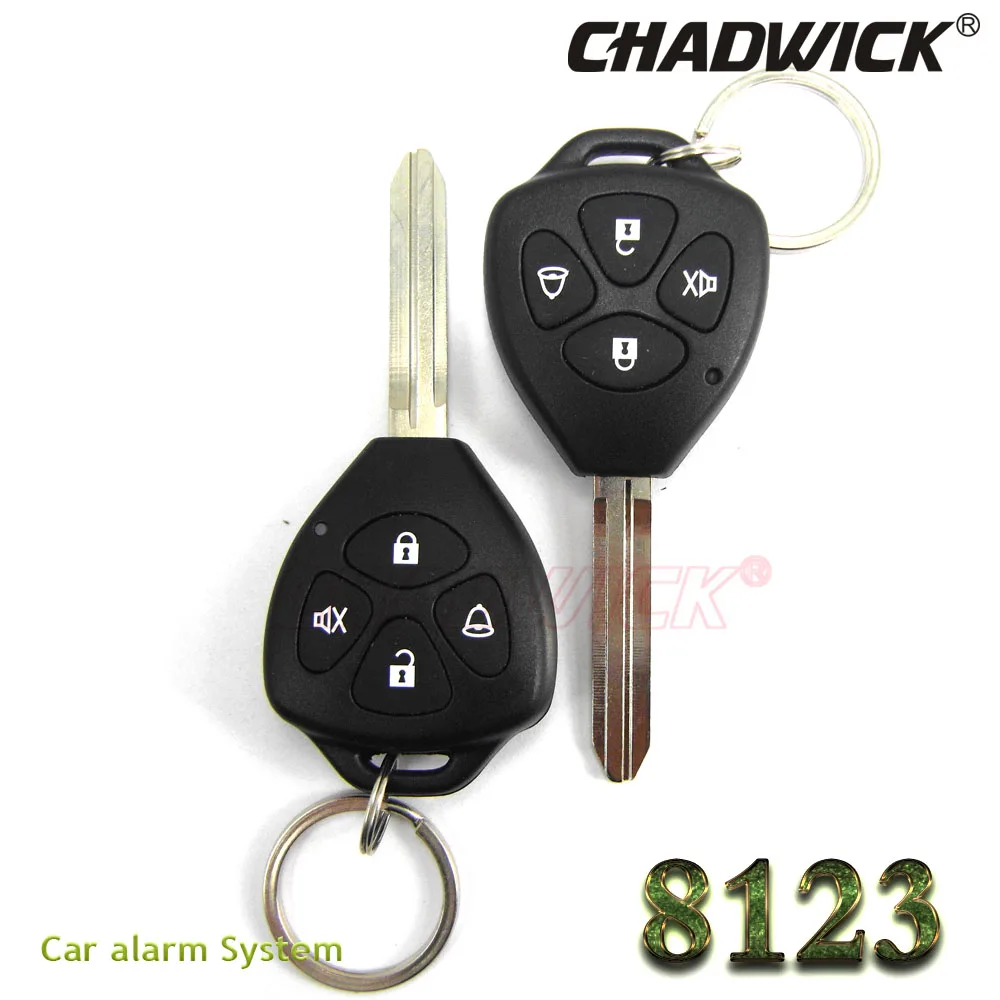 Односторонняя Автомобильная сигнализация CHADWICK 8123 для Toyota#2 пустой ключ универсальная сирена Автоматическая безопасность бесключевая запись анти-угон 12 В постоянного тока