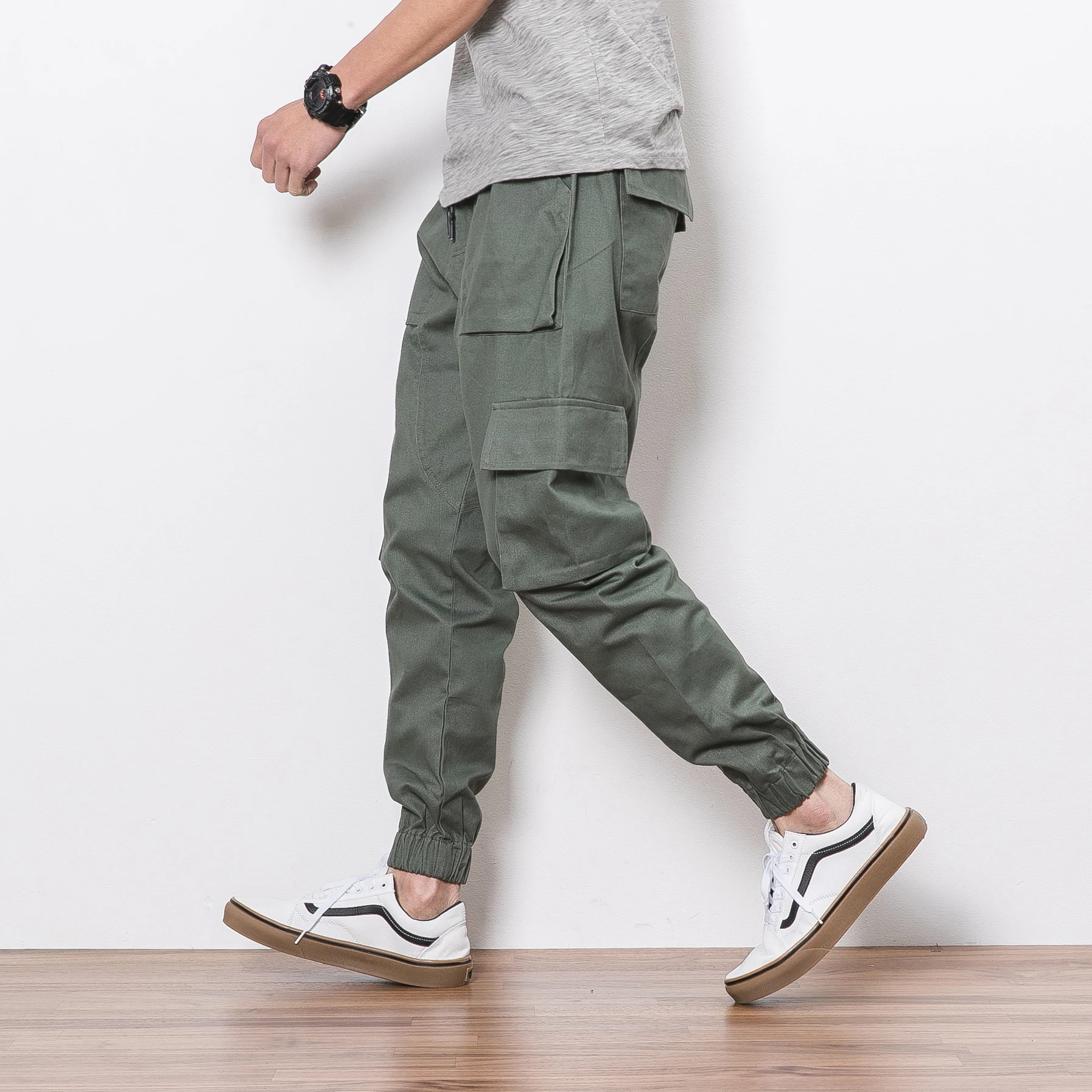 

man-made pants male wide loose tide brand Yu Wenle with pants Edison Chen Japanese summer casual pants tide