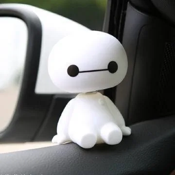 Пластиковый мультяшный робот Baymax, качающаяся голова, фигурка автомобиля, украшения для интерьера автомобиля, большие куклы героев, игрушки, украшение, аксессуары