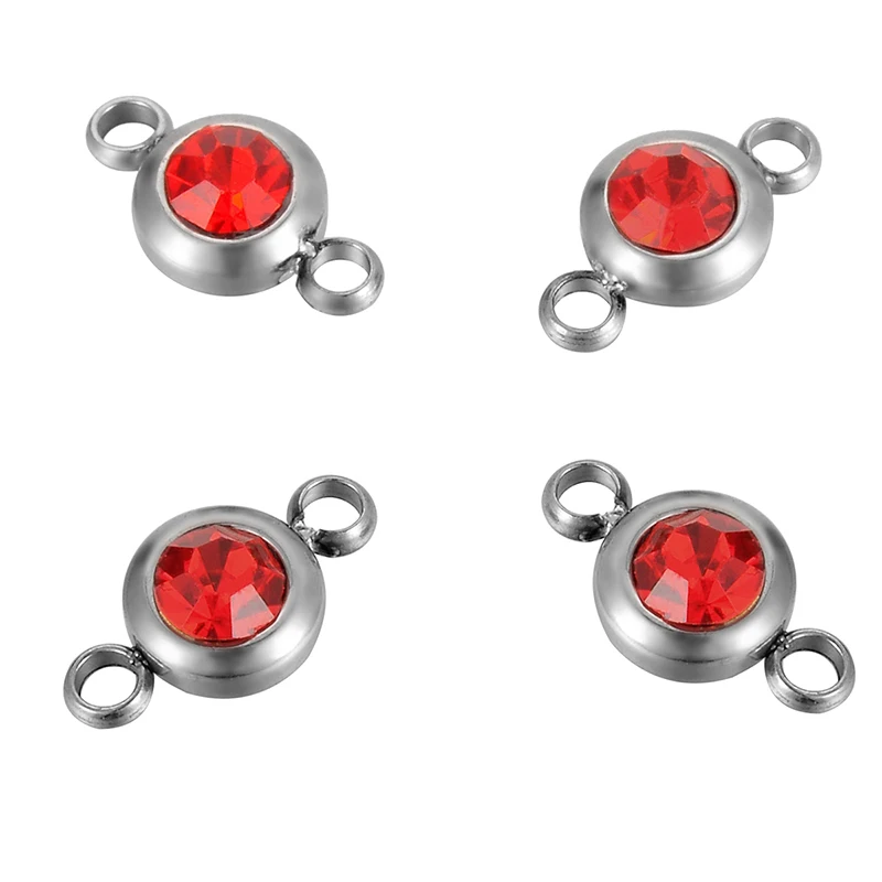 LASPERAL 5 шт. красочный соединитель из нержавеющей стали круглый разъем Стразы для