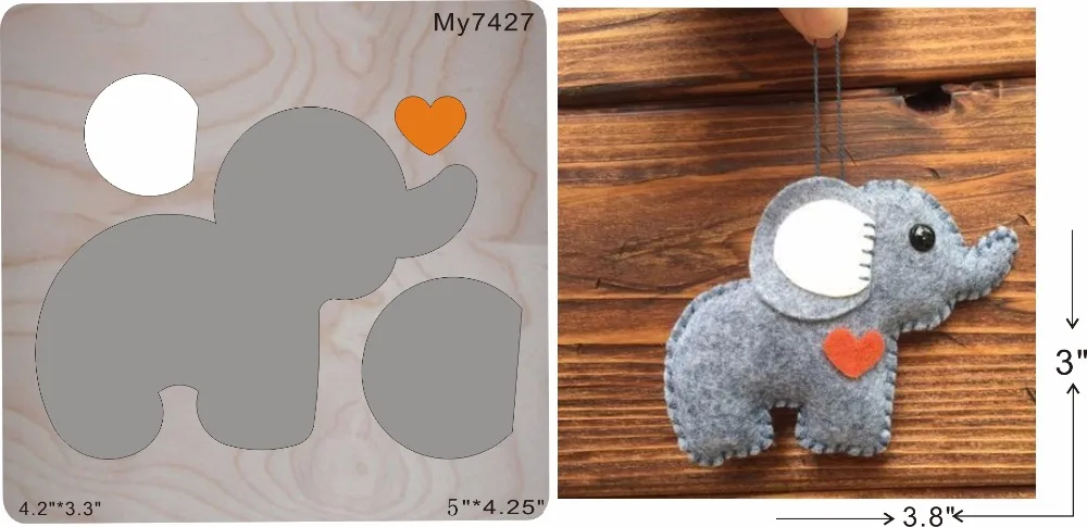 

The elephant wooden dies/ MY / Scrabooking