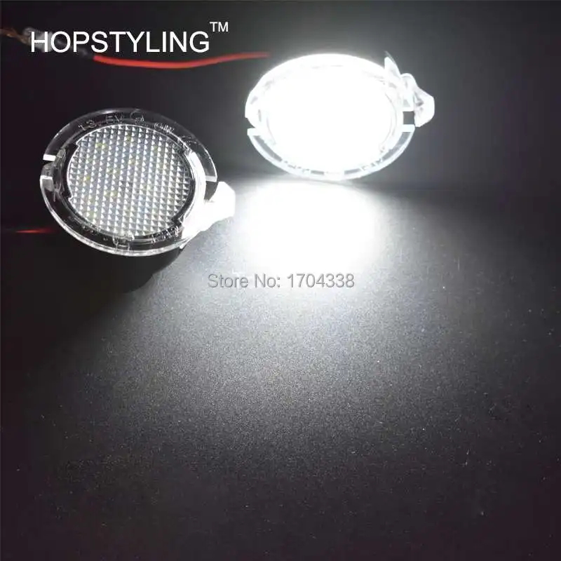 Hopstyling 2x для Ford LED под зеркалом лужа свет F-150 EDGE Explorer Mondeo Телец S-Max светодиодные задние зеркальные лампы для автомобиля