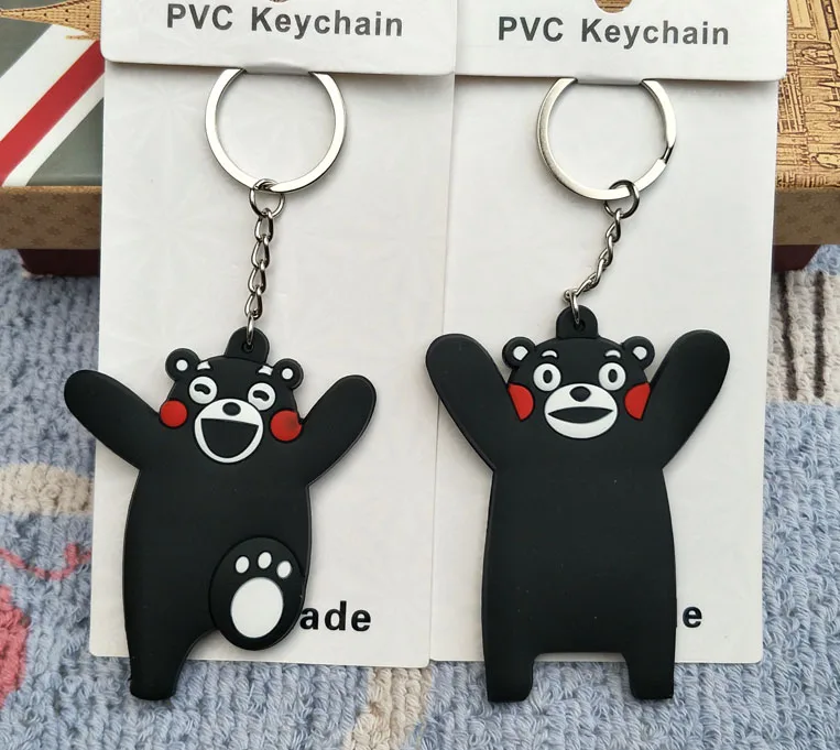 Kumamon аниме-брелок для ключей пвх фигурный брелок милые игрушки брелок держатель для ключей подарок на день рождения унисекс