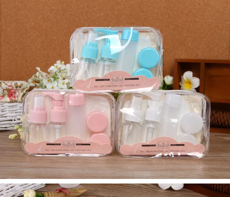 7 шт./компл. мини пластиковые прозрачные маленькие пустые флаконы для духов