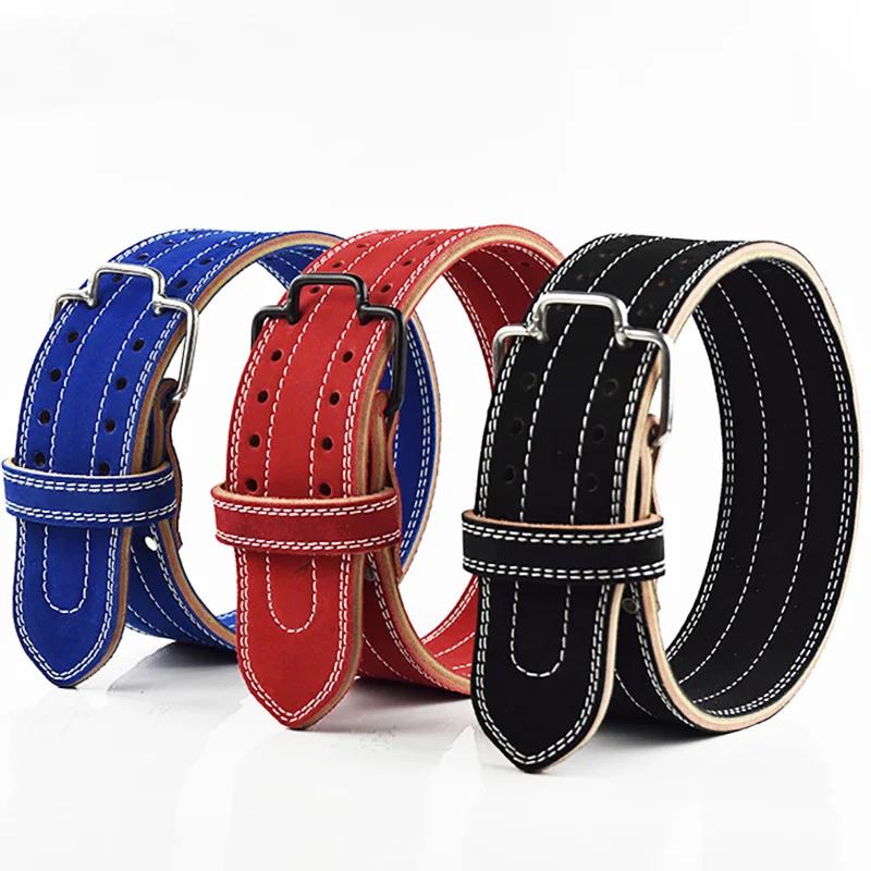 Adult Professional Weightlifting Heavy Weight Squat Training Cowhide Waist Belt Genuine leather
