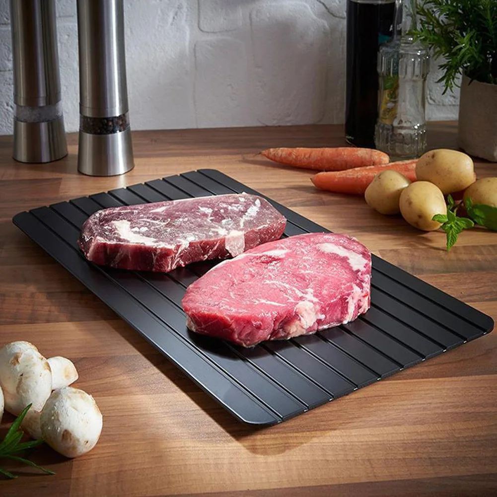 Meijuner быстрая разморозка лоток оттепель замороженные продукты Мясо Фрукты быстрая пластина для разморозки доска разморозка кухонный гаджет инструмент быстрая оттепель