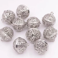 10 pcs 26mm alloy metal hollow out jingle bells craft christmas tree wreaths