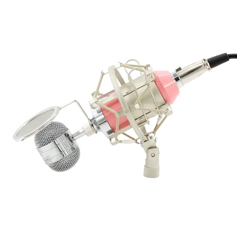 Профессиональный конденсаторный микрофон для звукозаписи студийный со штекером