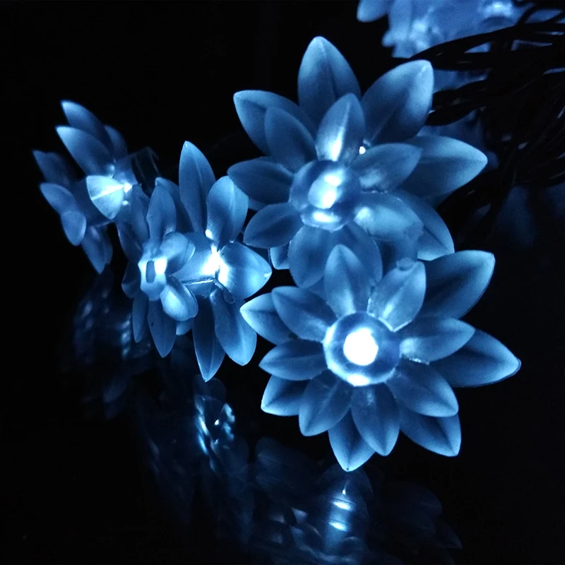 YIYANG на солнечной батарее в виде лотоса цветок светодиодный Солнечный Цветочный