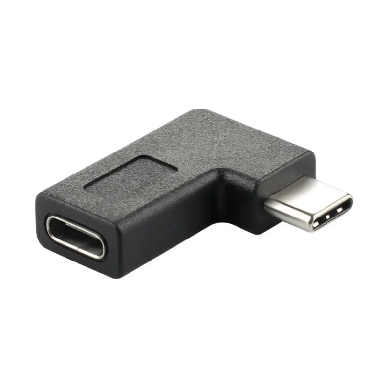 L Тип usb Тип C к type-C адаптер быстрой зарядки до 10 Гбит/с мужчин и женщин 90 градусов USB-C для samsung S8 S9 OnePlus 5