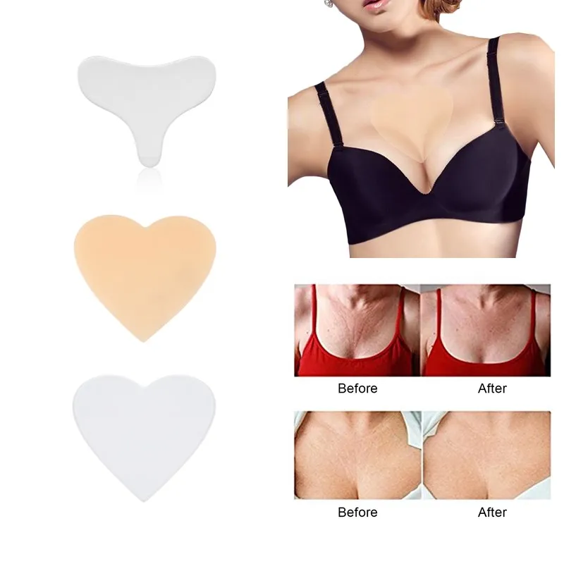 1 шт. многоразовые силиконовые накладки для удаления морщин на груди и шею| |