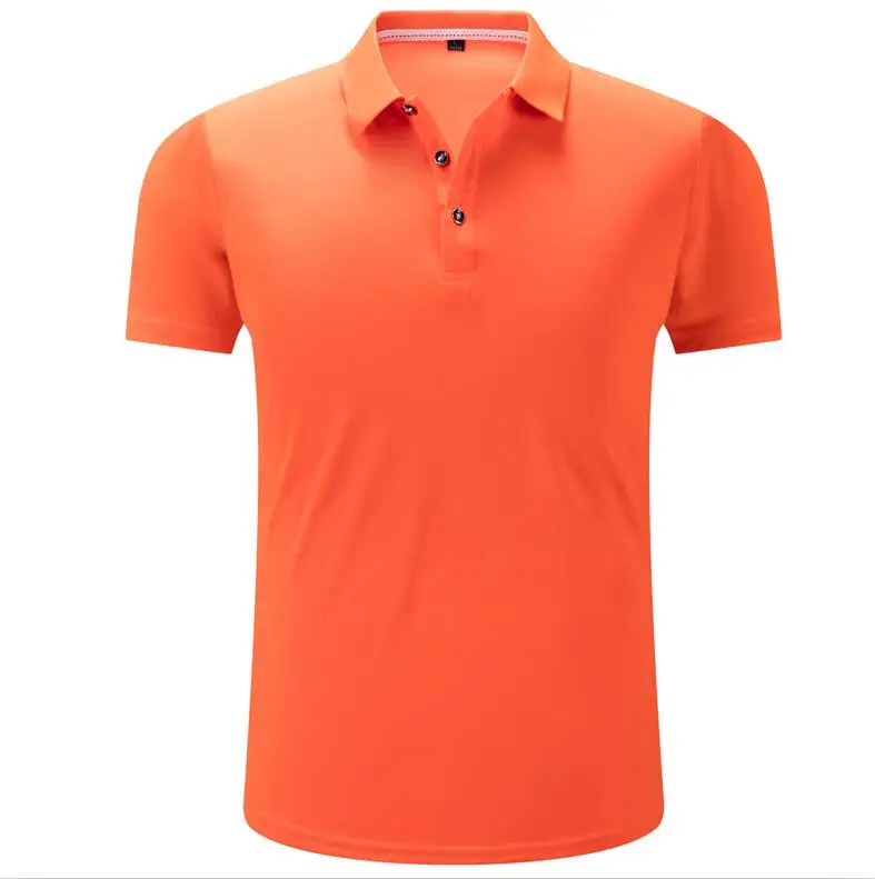 Orange Мужская рубашка поло, Camisa masculina, хлопковая рубашка с коротким рукавом, брендовые майки, летние спортивные майки golftennis Blusas, топы - Цвет: Orange