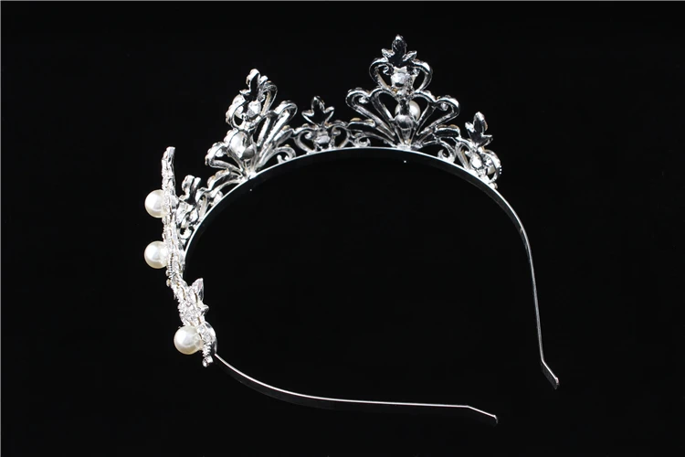 YueBanG элегантные свадебные аксессуары для волос корона Для женщин Hairbands Фея Жемчуг