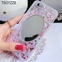 luxury mirror dynamic quicksand liquid case for huawei honor 10lite 10i 20i bling girl cover for huawei y5 2018 y6 prime y7 2019
