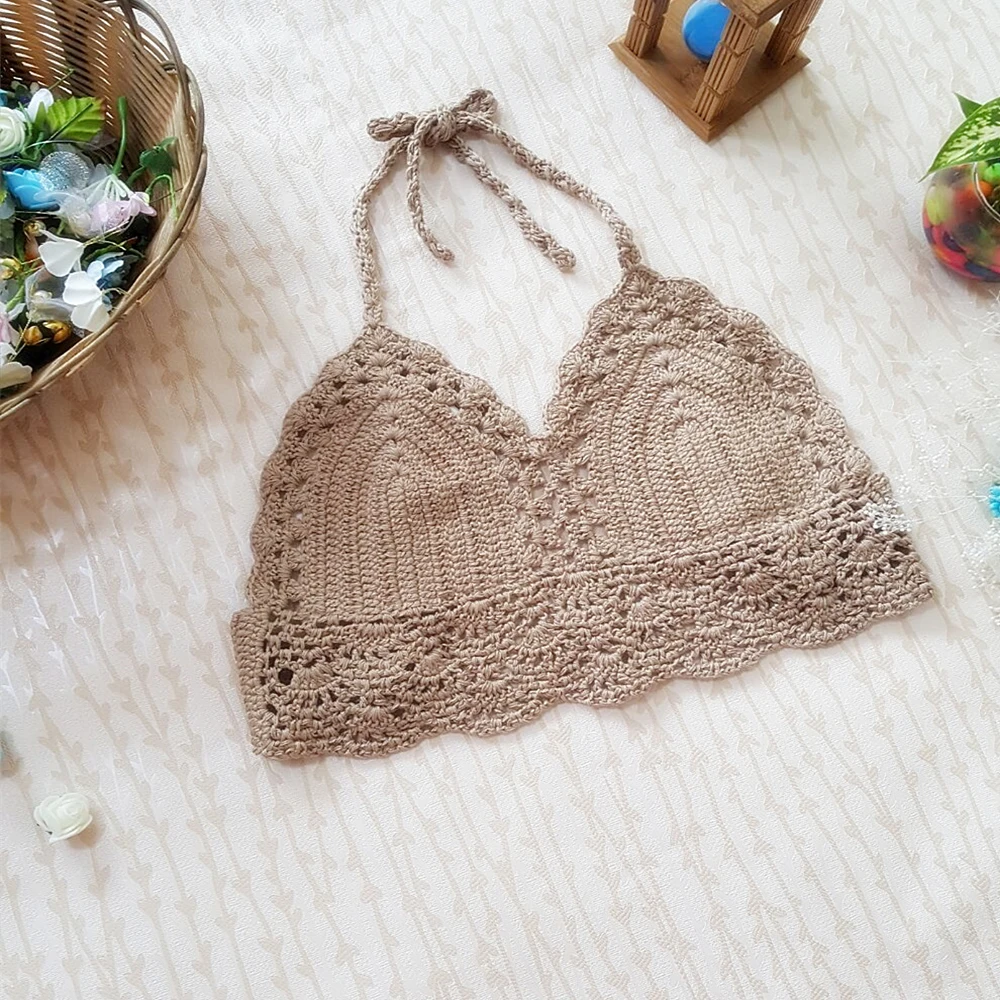 Сексуальный вязаный купальник ручной работы жилет 2018 новый бразильский Пуш Ап