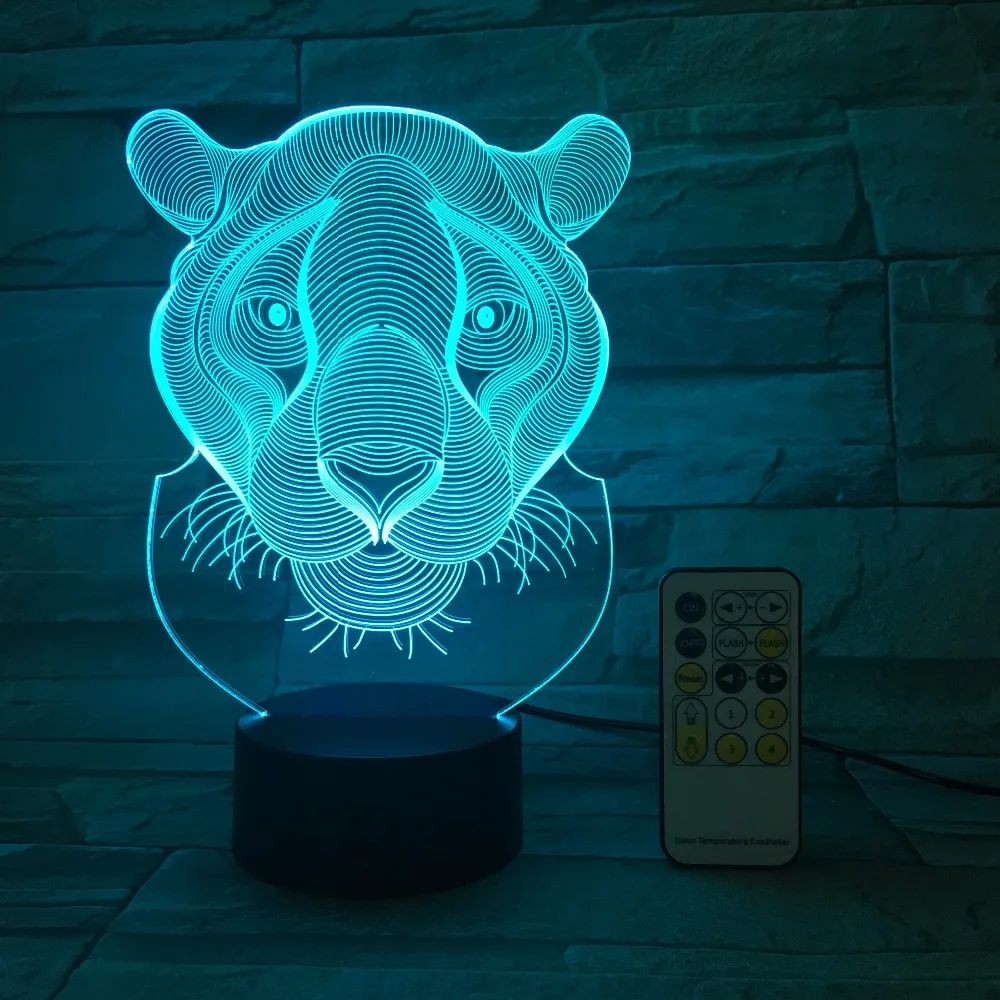 Лев тигр RC сенсорный контроллер с ПДУ для светодиодной ленты Управление 3D Декор