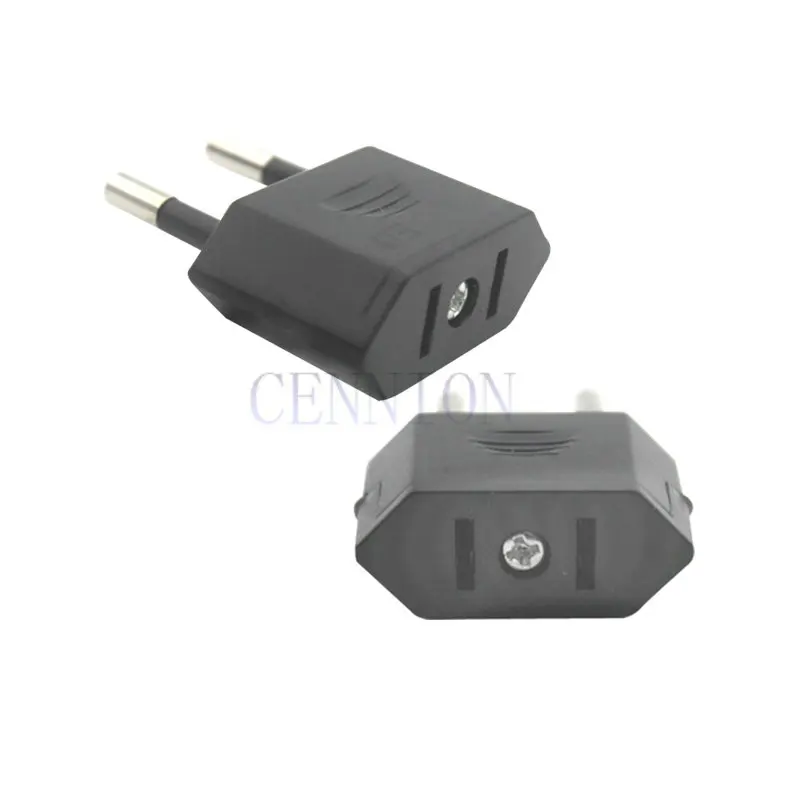 Copper type Special US to EU Euro AC Power Plug Trip Travel Adaptor Convertor for Journey 100pcs | Электроника