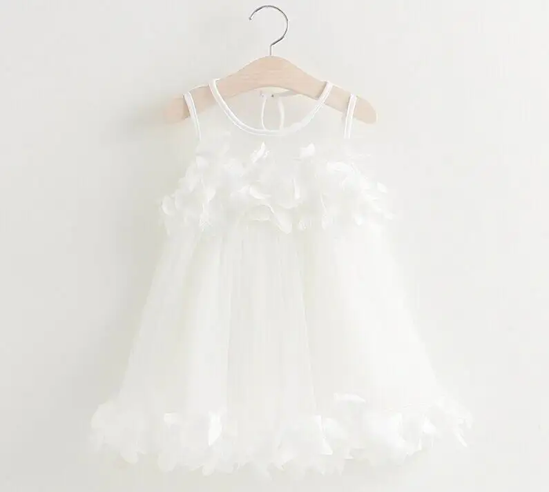 

Summer New Girl Fairy Dress Petal Fluffy Gauze Dress Sundress Children Clothes 2-6Y GE519