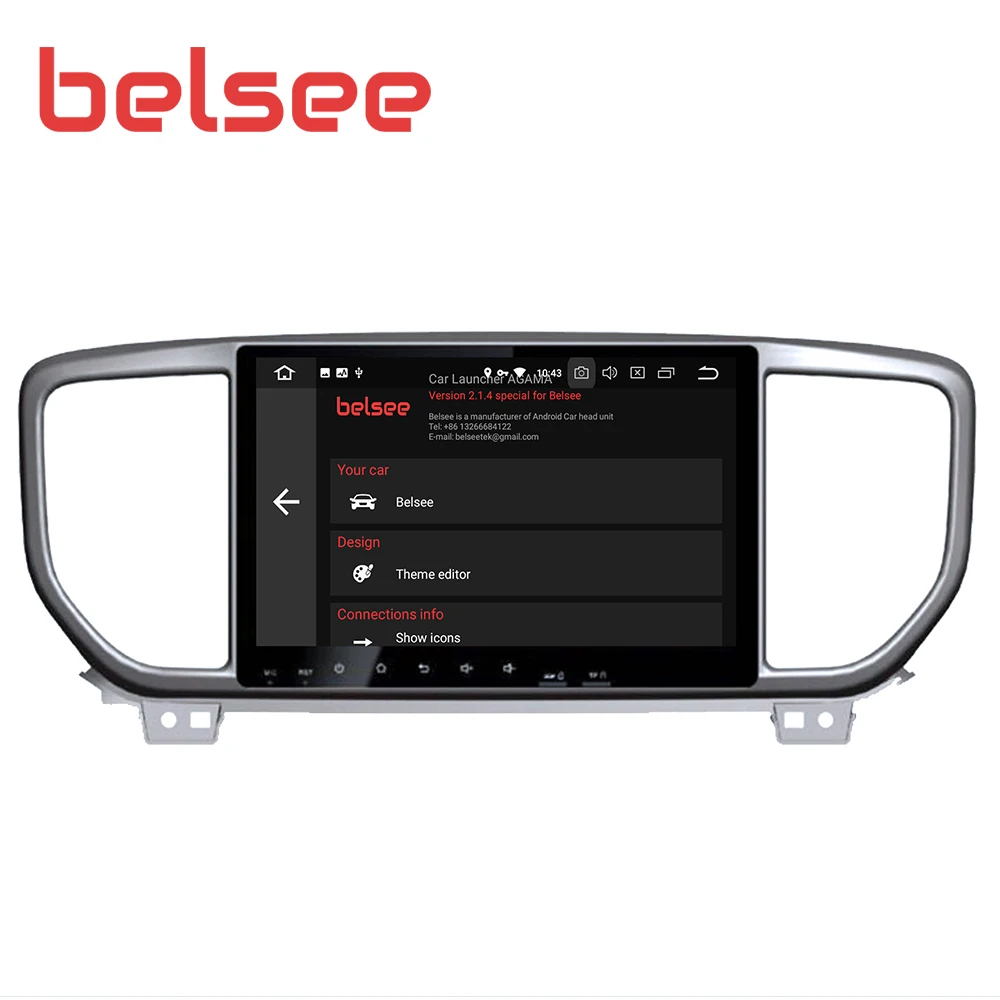 Автомагнитола Belsee для Kia Sportage 2019, Android 9,0, IPS-экран 8 ядер,  4 Гб 64 ГБ, 2 Din, стерео аудио, GPS-навигатор