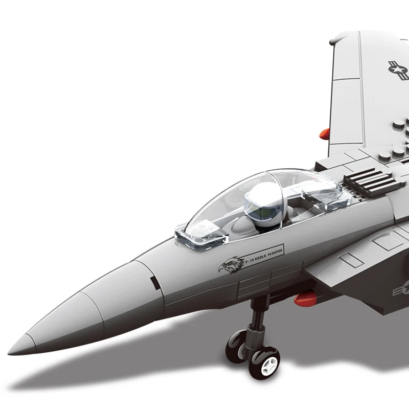 Models building toy Jx005 Military F15 Eagle Fighter Building Blocks compatible with lego military toys &amp hobbies | Игрушки и хобби