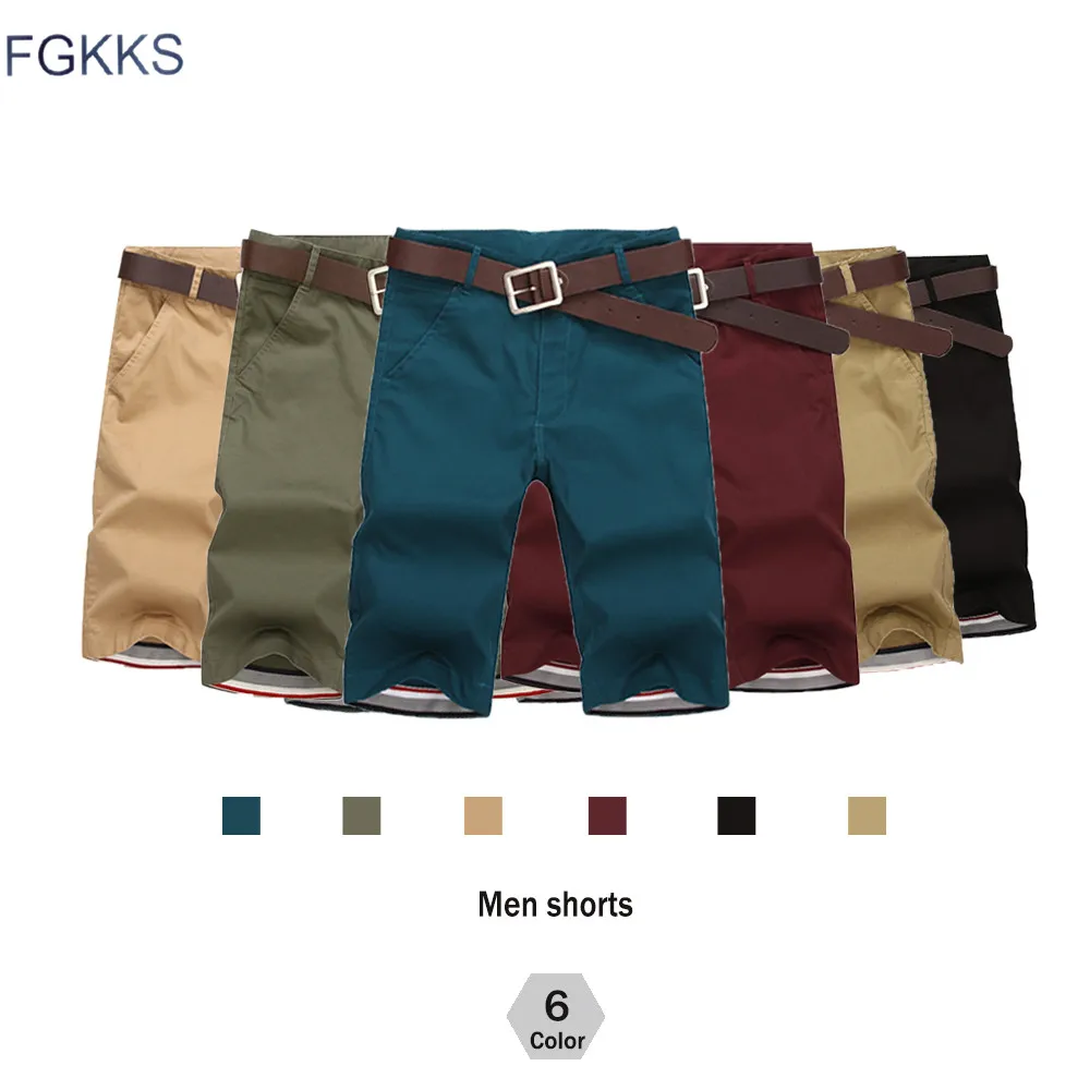 Мужские шорты FGKKS повседневные хлопковые тонкие Бермуды для лета|mens shorts casual|fashion