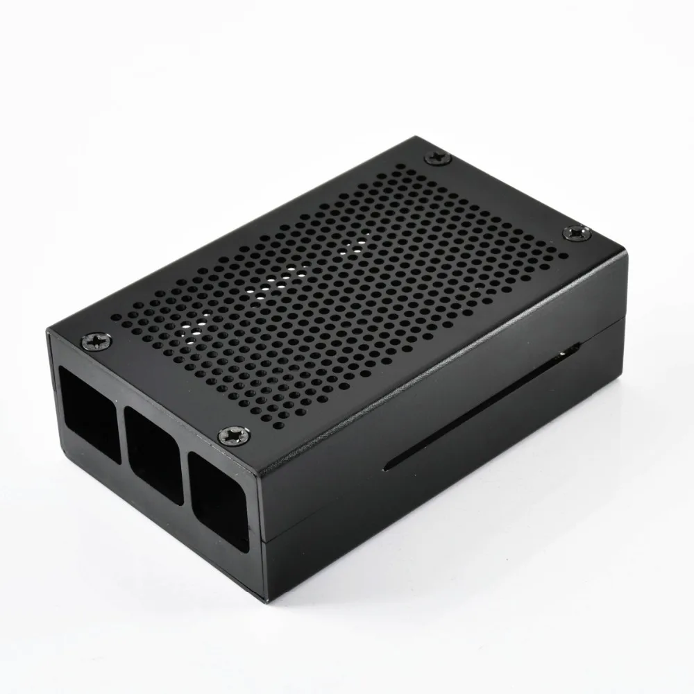 Алюминиевый корпус для Raspberry Pi 3 серебристый металлический вентилятор охлаждения
