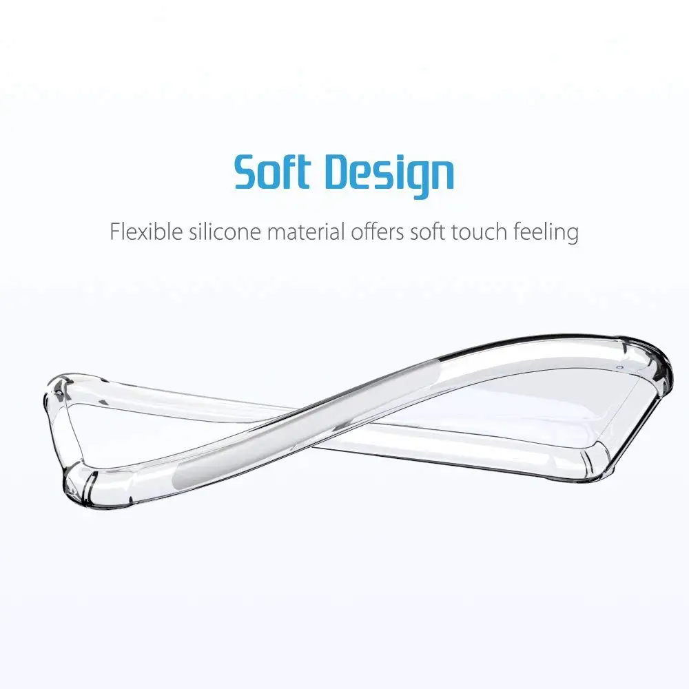 Crystal Clear Flexible Soft TPU Bumper Case with Shock Absorption Back Protective Phone For Huawei Y5 2019 Honor 8S |