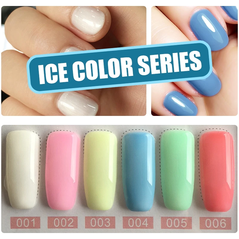 Гель-лак MIZHSE 6 шт. в наборе, лак для ногтей Esmaltes Para Pintar Unha, индивидуальная этикетка, УФ гель-праймер, Гель-лак для ногтей, лак для ногтей - Цвет: BTJ