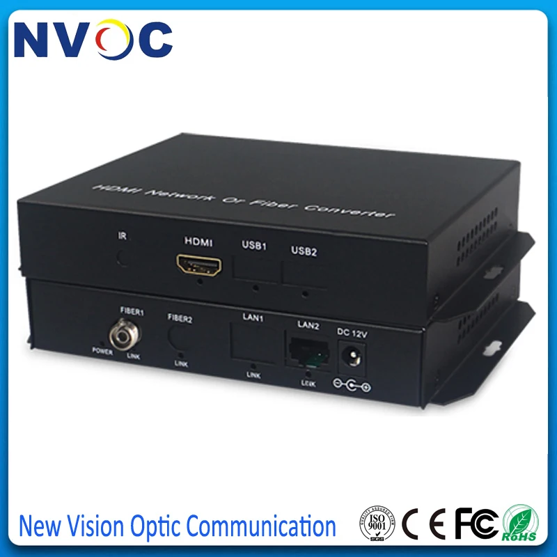 Удлинитель HDMI over Fiber RX/TX с последовательным портом RJ45 SM Simplex FC 20 км | Мобильные