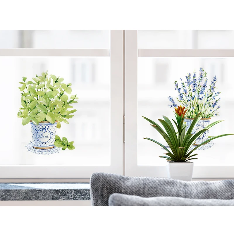 Наклейки на окна из матового стекла наклейки балкона непрозрачные зеленые