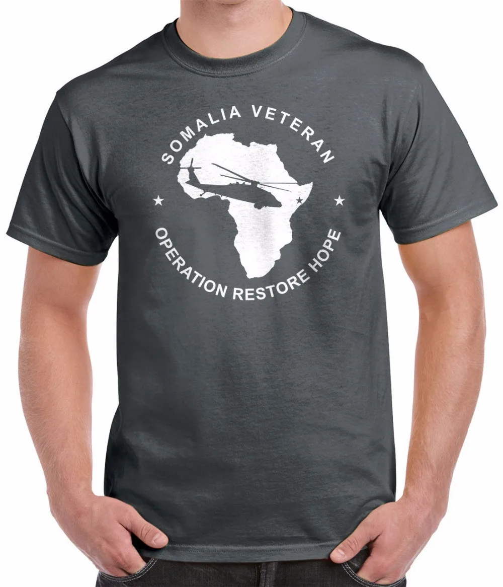 

2019 New Hot sale Men T Shirt Fashion Printed Free shipping 100% cotton Men T-Shirt - Operation Restore Hope - Mogadishu Tee shi