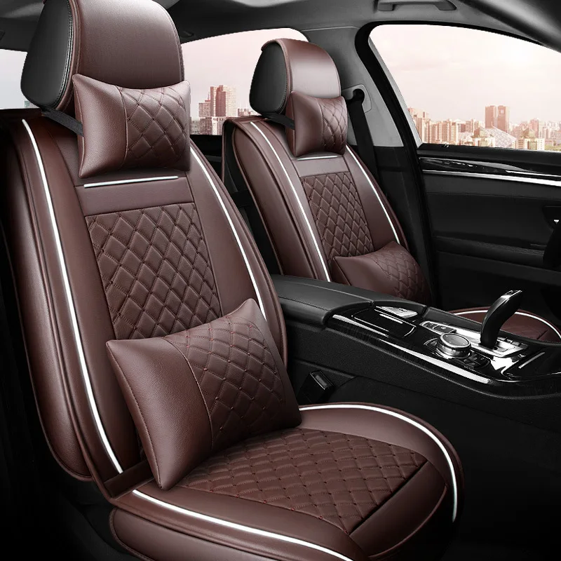 Универсальный искусственная кожа сиденья авто чехлы сидений для volvo s40 s60 s80 v40 v50 v60