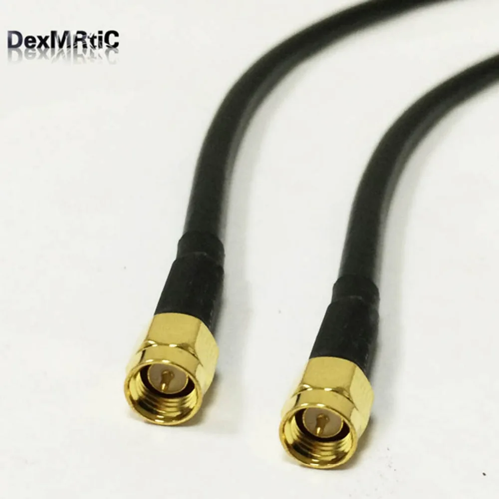 Кабель маршрутизатора Wi-Fi штекер SMA в RG58 переходник для пигтейлов/проводов 1 метр/2