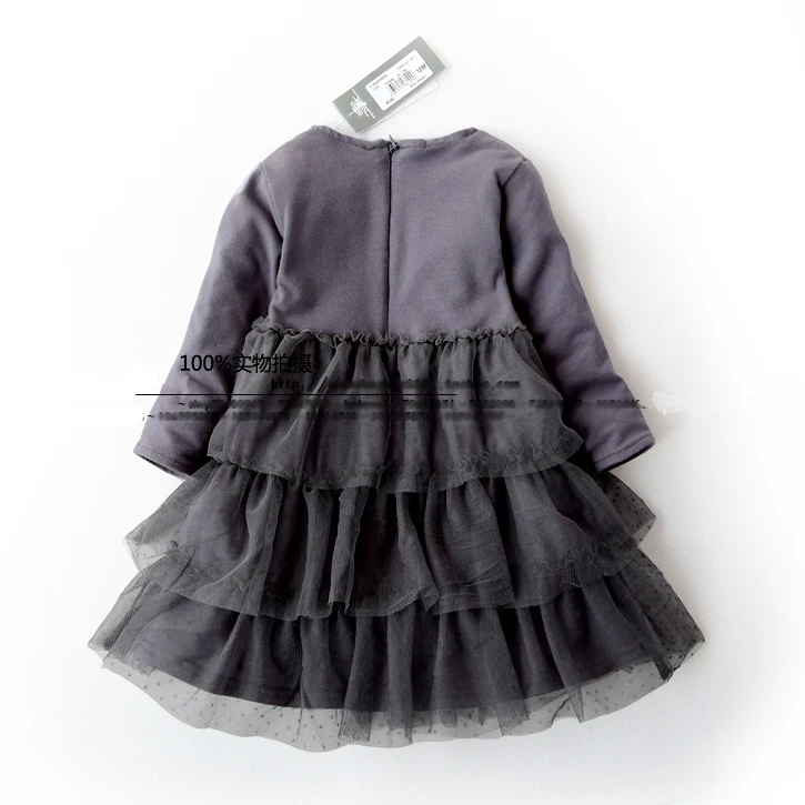 

2015 new baby girls dress for spring and autumn ,girls princess dress with long-sleeve ,baby birthday cotton dress