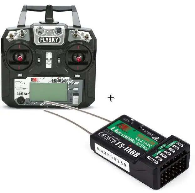 FS-I6X and IA6B Flysky FS-i6X 10CH 2,4 GHz AFHDS 2A RC передатчик+ FS-iA6B/FS-iA10B/FS-X6B/FS-A8S приемник для Rc самолета(режим 2 - Цвет: FS-I6X and IA6B