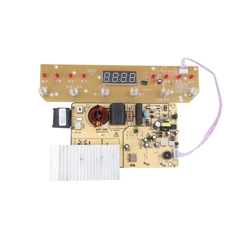 1800 Вт 220 В печатная плата PCB с катушкой электромагнитного нагрева панель управления для индукционной плиты