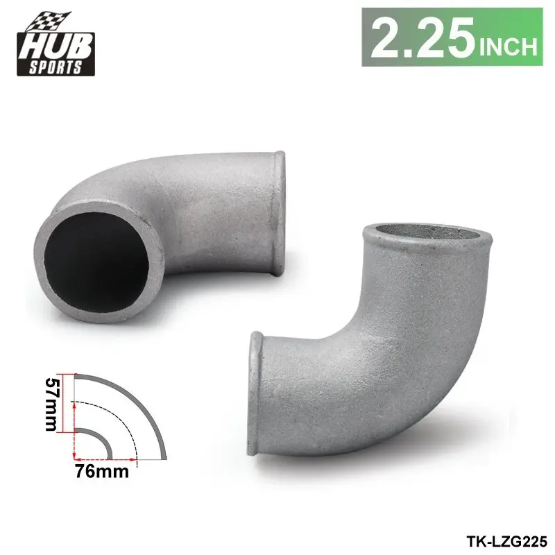 2.25&quot Cast Aluminium Elbow Pipe 90 Degree Intercooler Turbo Tight Bend For Toyota rav4 HU-LZG225 |